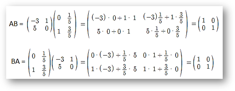 Invertible matrix example solution