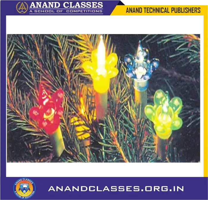 The electric bulbs for decoration series wiring. connect (or join) a large number of electric bulbs
(say, hundreds or thousands of electric bulbs) for decorating buildings and trees as during festivals such as Diwali or marriage functions, then the series circuit is better because all the bulbs connected in series can be controlled with just one switch