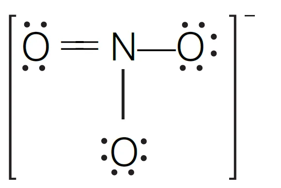 In NO3- ion, the number of bond pairs and lone pairs of electrons on the nitrogen atom is 4, 0 respectively
